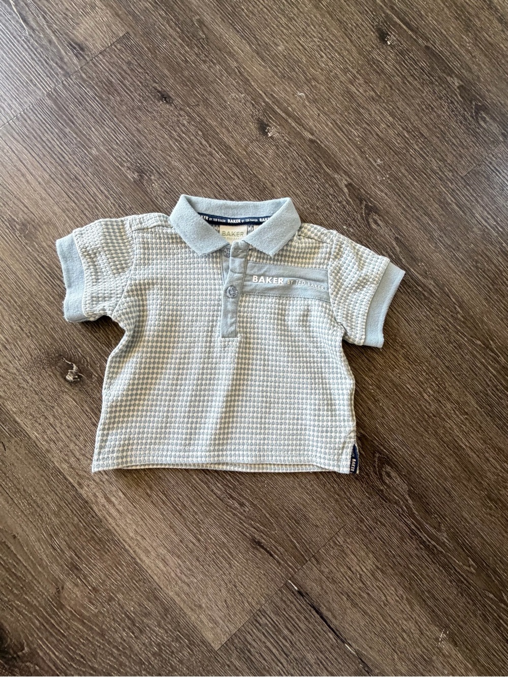 Bakers Light Gray Textured Kids Polo